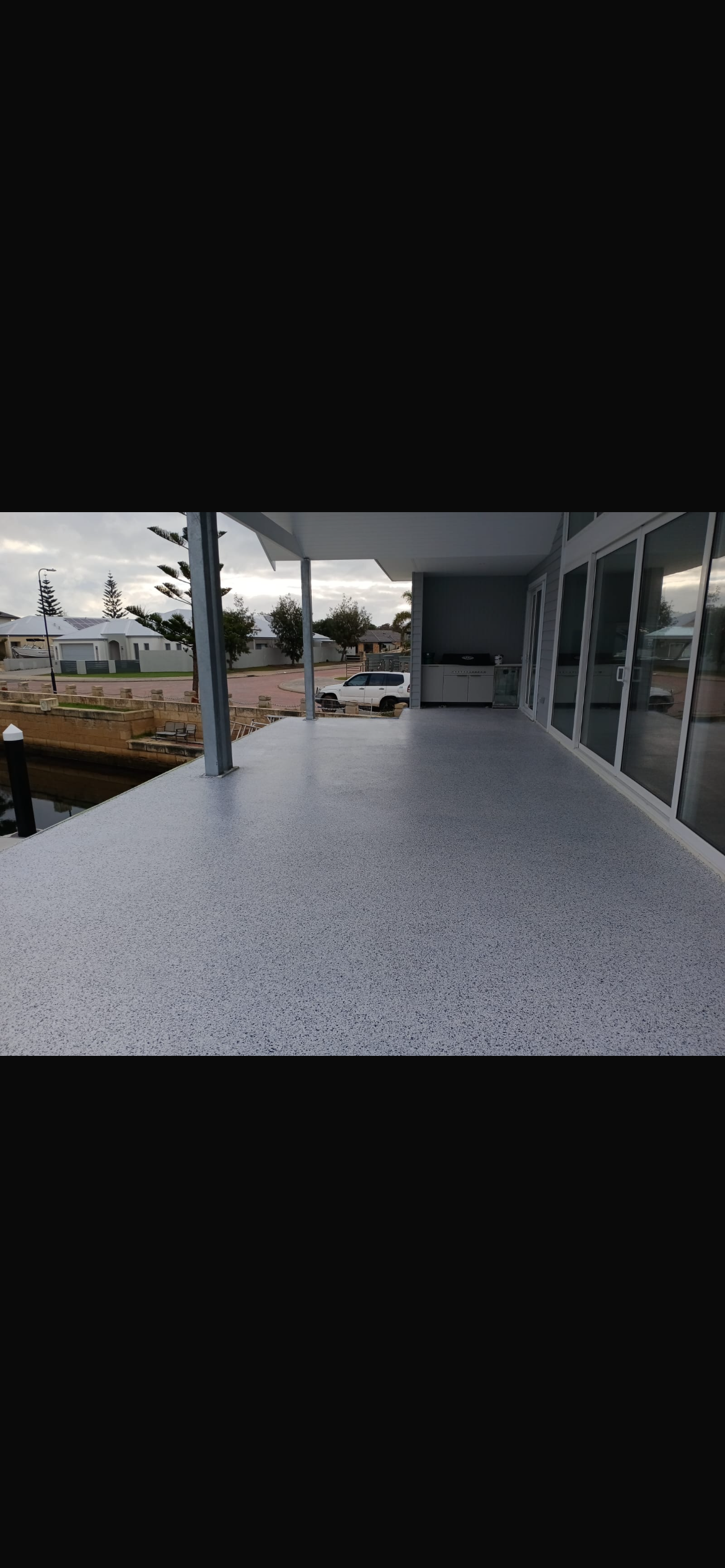 Epoxy deck coating — completed renovation project in Perth